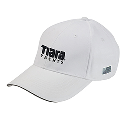 WHITE MICROFIBER SIX PANEL CAP
